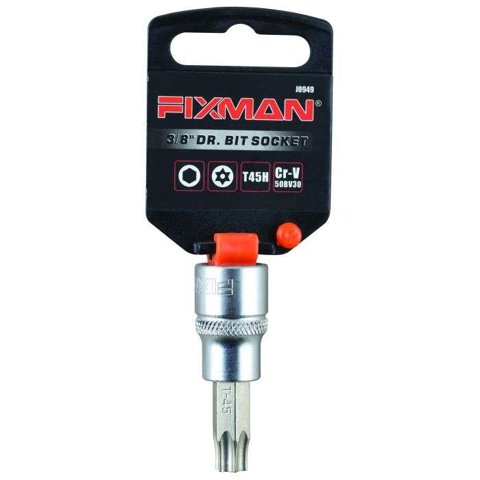 Fixman 3/8" Drive Dr. Bit Security Torx Socket T45H