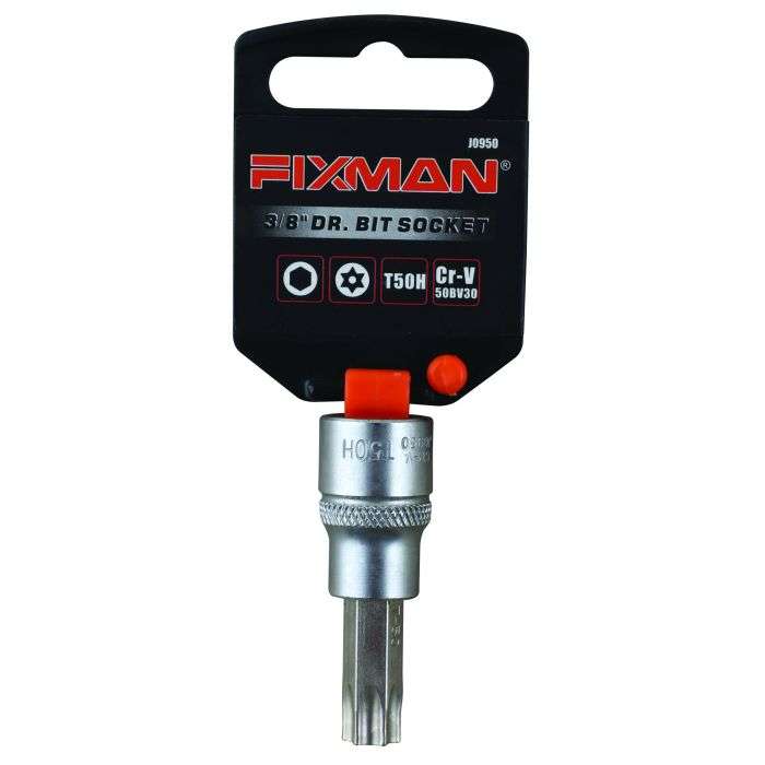 Fixman 3/8" Drive Dr. Bit Security Torx Socket T50H