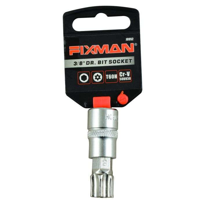 Fixman 3/8" Drive Dr. Bit Security Torx Socket T60H