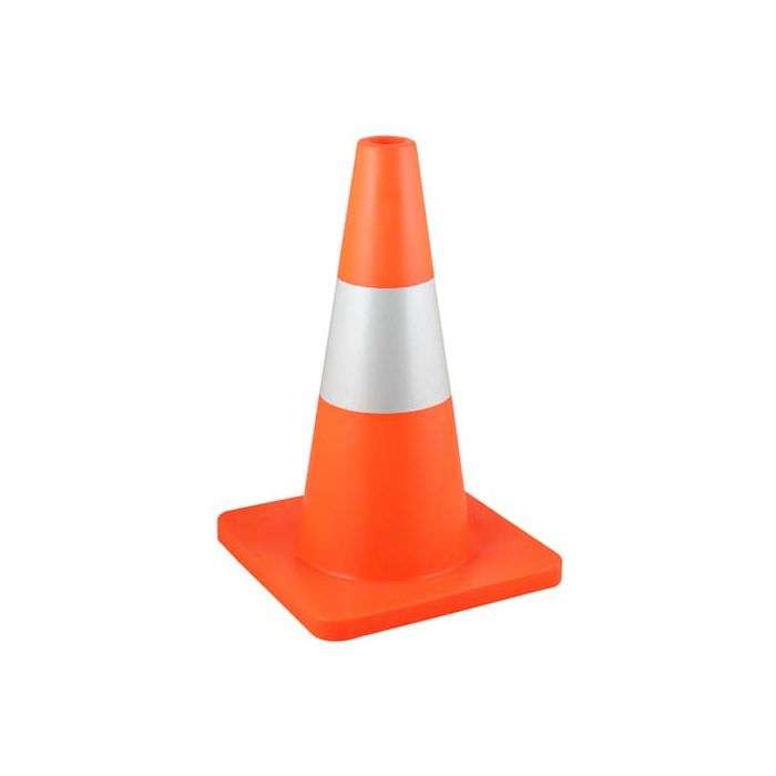Orange Road Cone with Reflective Strip 450mm