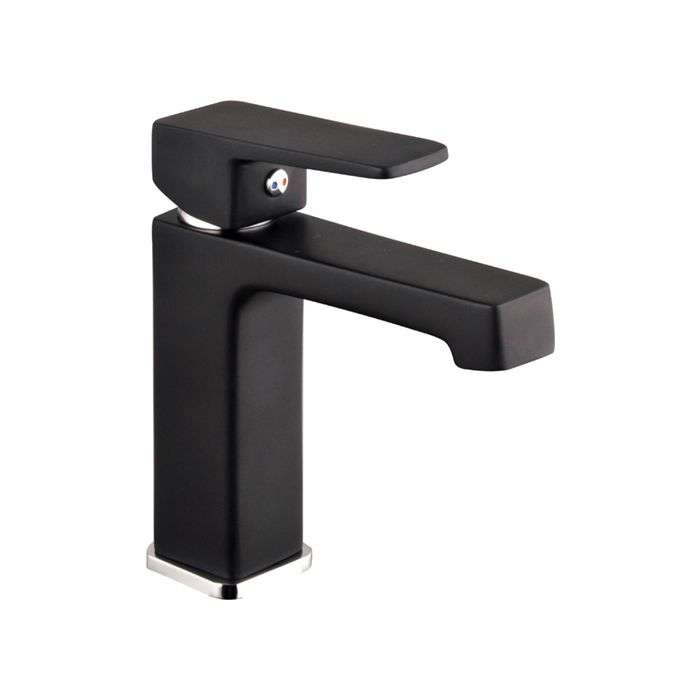 Icon Red Black Studio Basin Mixer 25mm