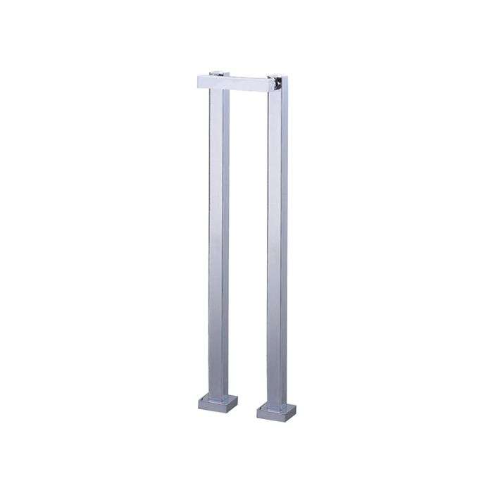 Icon Black Chrome Plated Luxury Square Pillar Legs