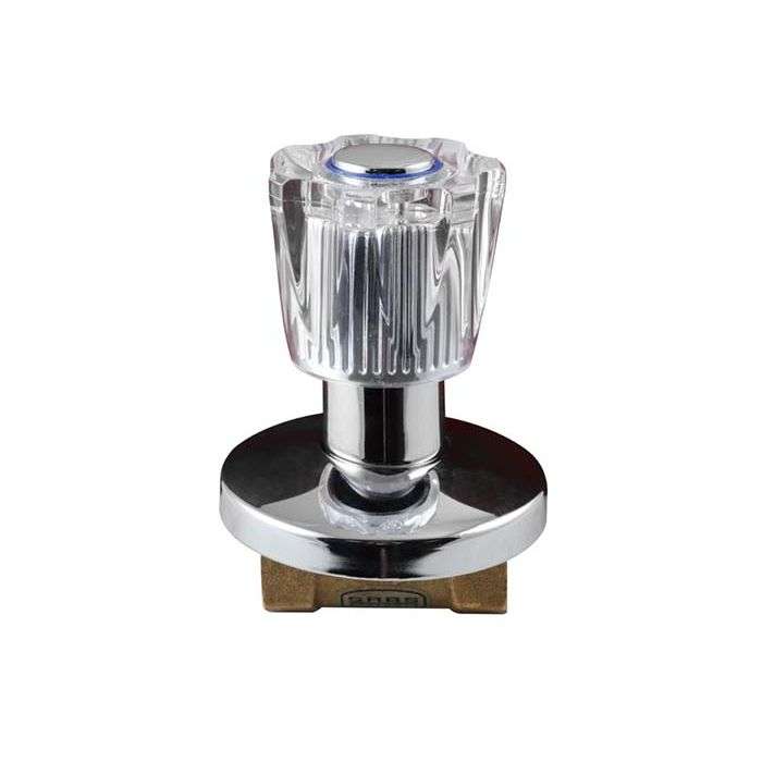 Icon Red Aries Undertile Stop Tap 15mm