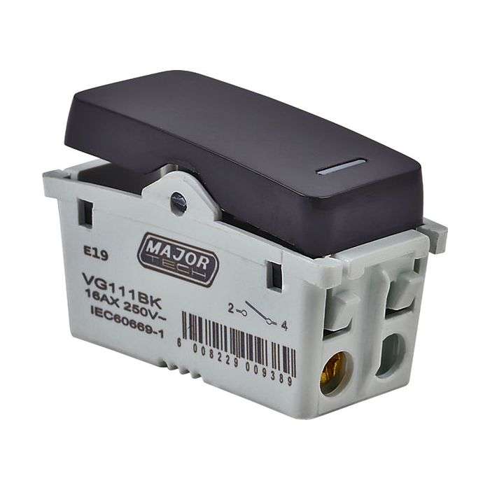 Veti Black 1-Way Switch Module