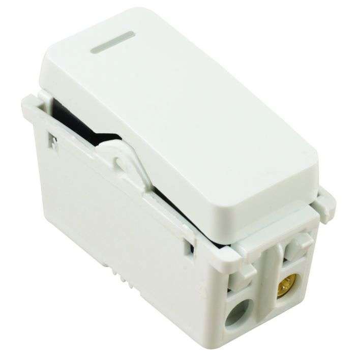 Veti White 1-Way Switch Module With Locator