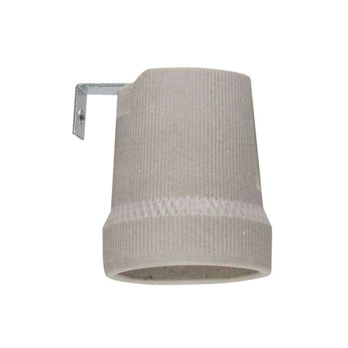 Bright Star Porcelain ES Lampholder With Bracket