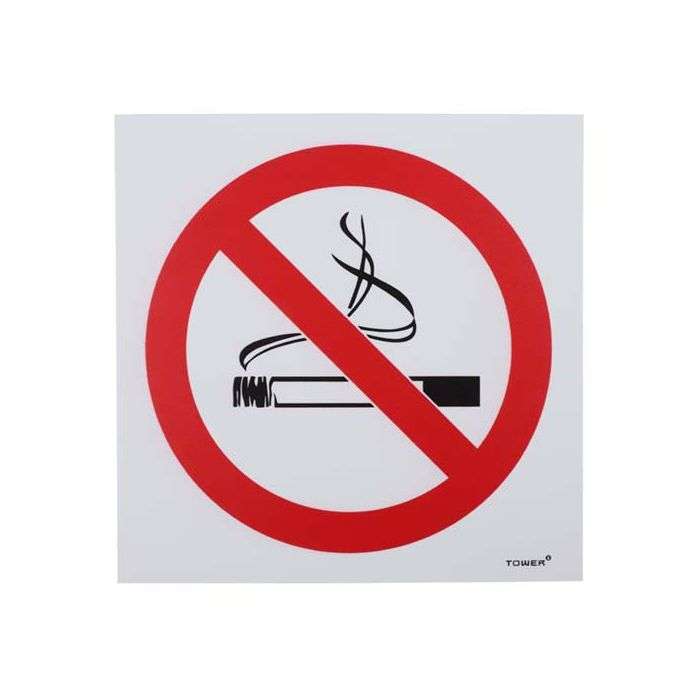 Tower ABS No Smoking Sign 190 x 190mm