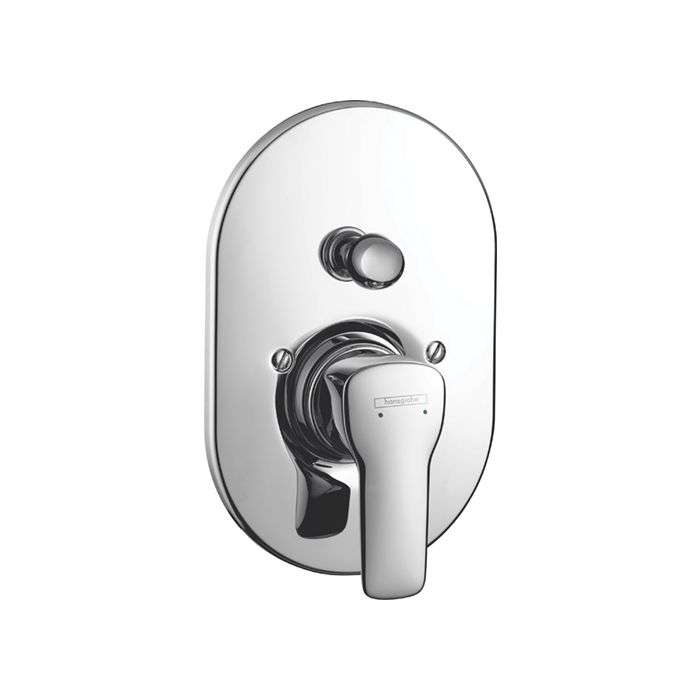 Hansgrohe MySport Chrome Concealed Single Lever Bath Mixer Set