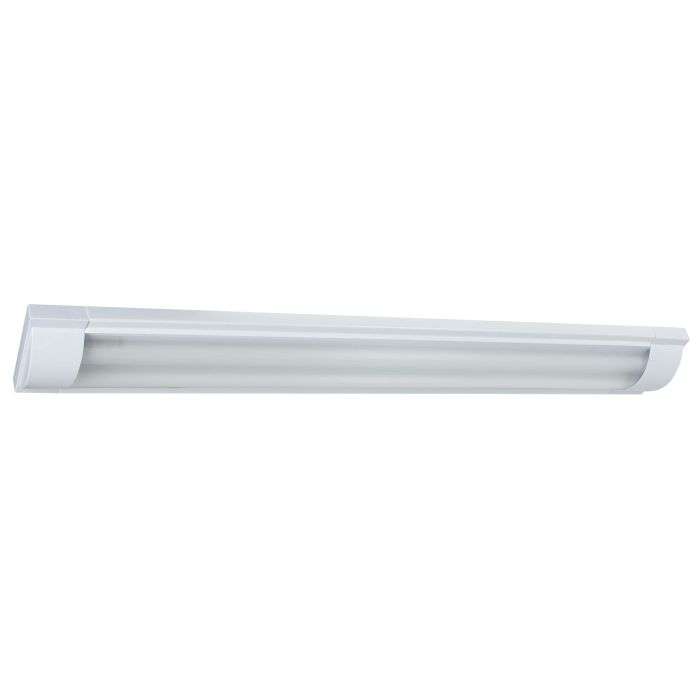 Bright Star White Flush Mount Slimline 2x18W LED Fluorescent Fitting 1240mm