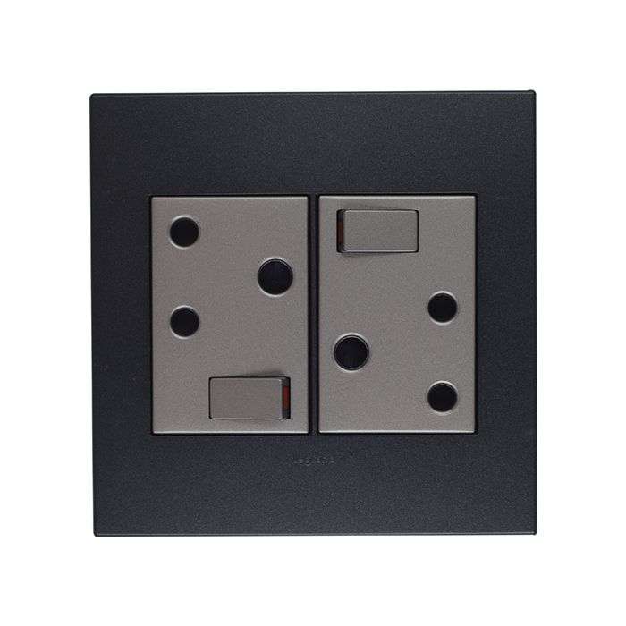 Legrand Arteor Graphite Double RSA Wall Socket 4x4