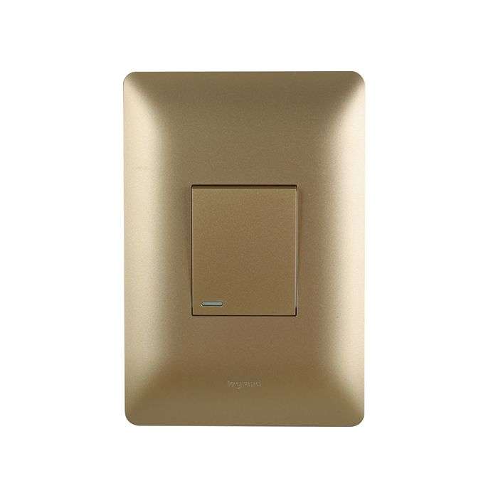 Legrand Ysalis Champagne 1-Lever 1-Way Light Switch 2x4