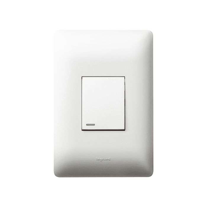 Legrand Ysalis White 1-Lever 1-Way Light Switch 2x4