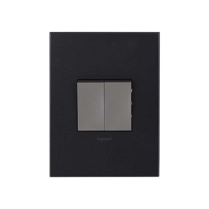 Legrand Arteor Graphite 2-Lever 1-Way Light Switch 2x4