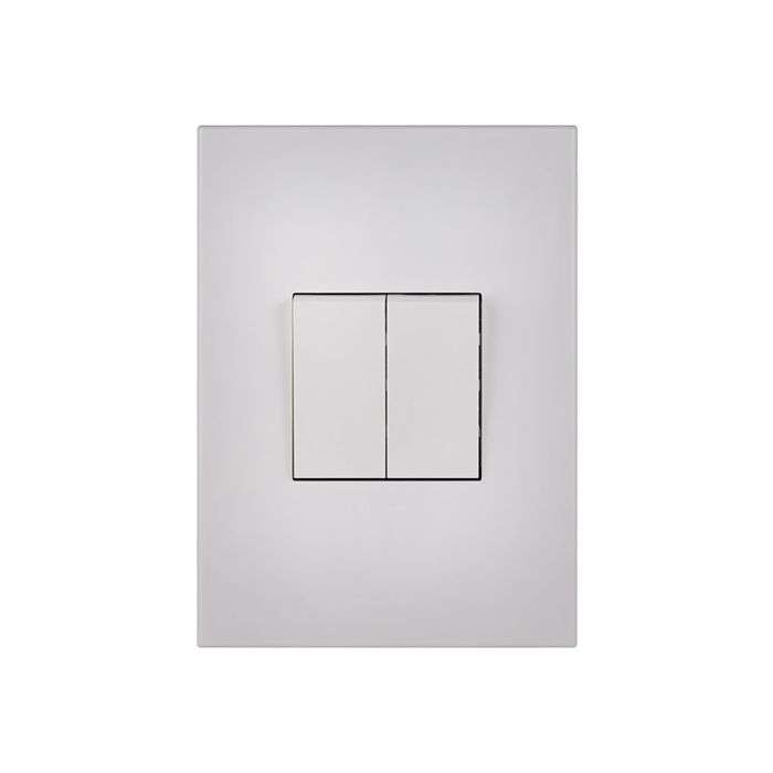 Legrand Arteor White 2-Lever 1-Way Light Switch 2x4