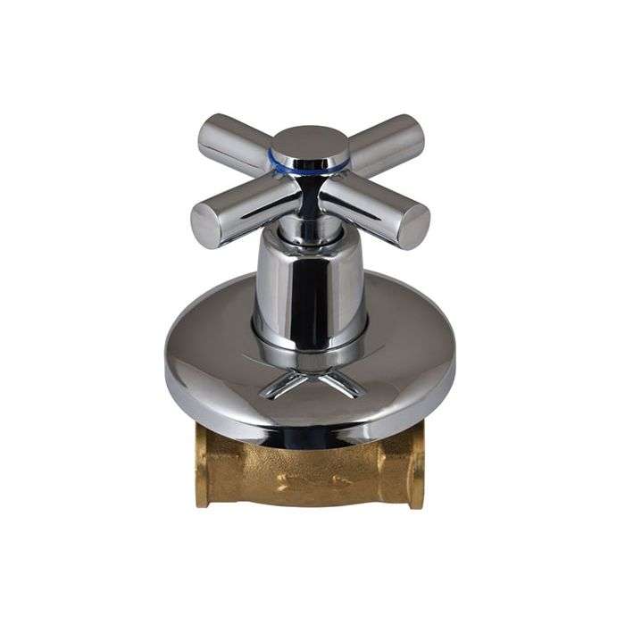 Icon Red Chrome Plated Scorpio Undertile Stop Tap F/F 15mm