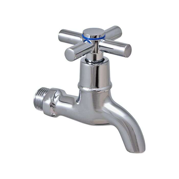 Icon Red Chrome Plated Scorpio Basin Bibtap 15mm