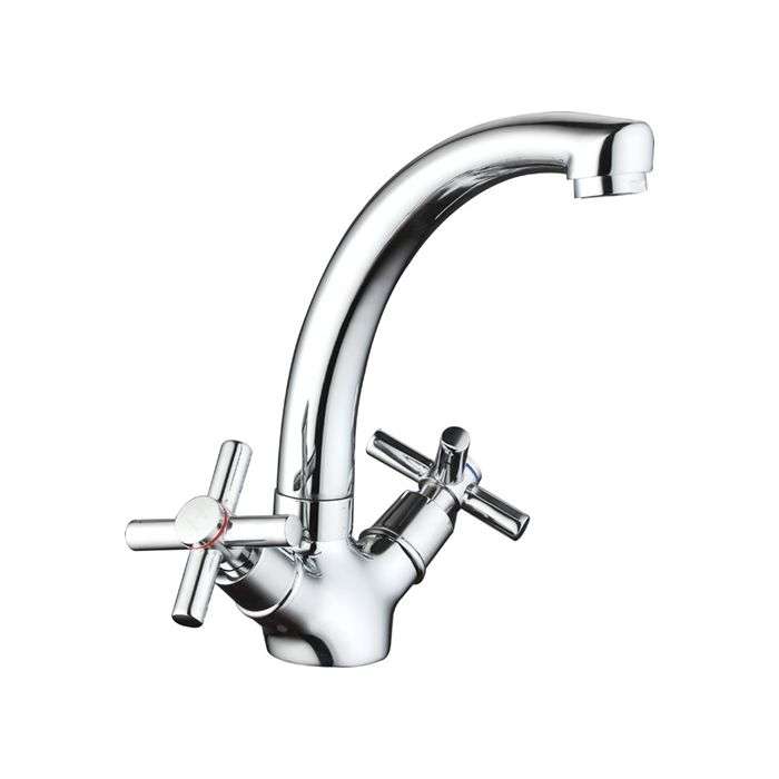 Icon Red Chrome Plated Scorpio Basin Mixer