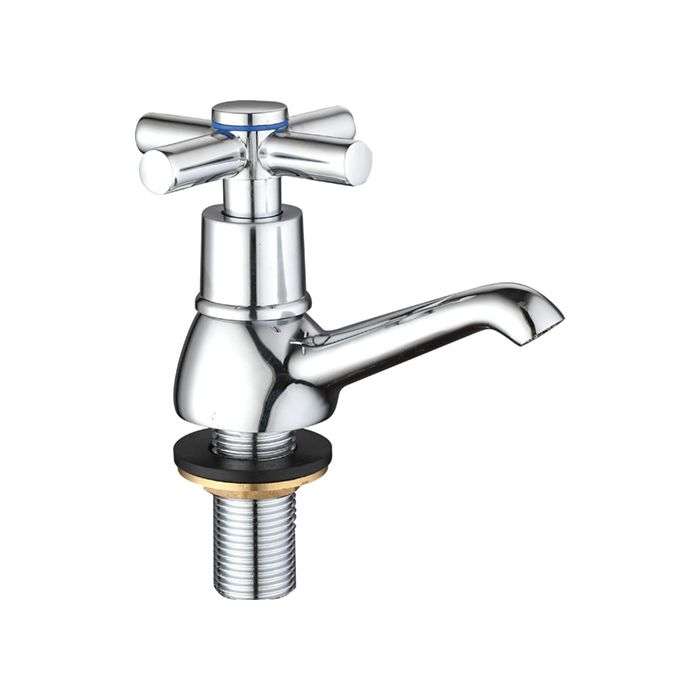 Icon Red Chrome Plated Scorpio Pillar Tap 15mm