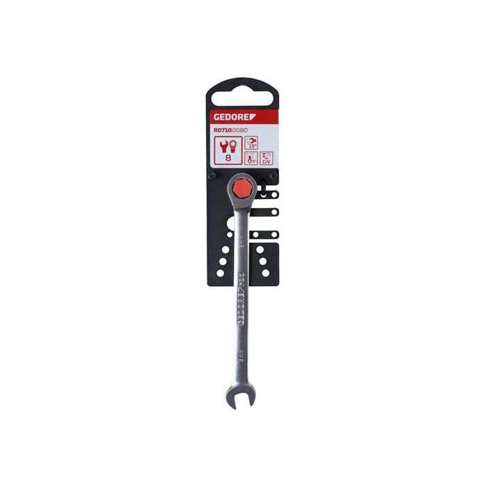 Gedore Red Ratchet Combination Spanner 8mm