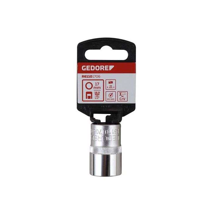 Gedore Red 1/2" Bi-Hex Socket 17 x 38mm