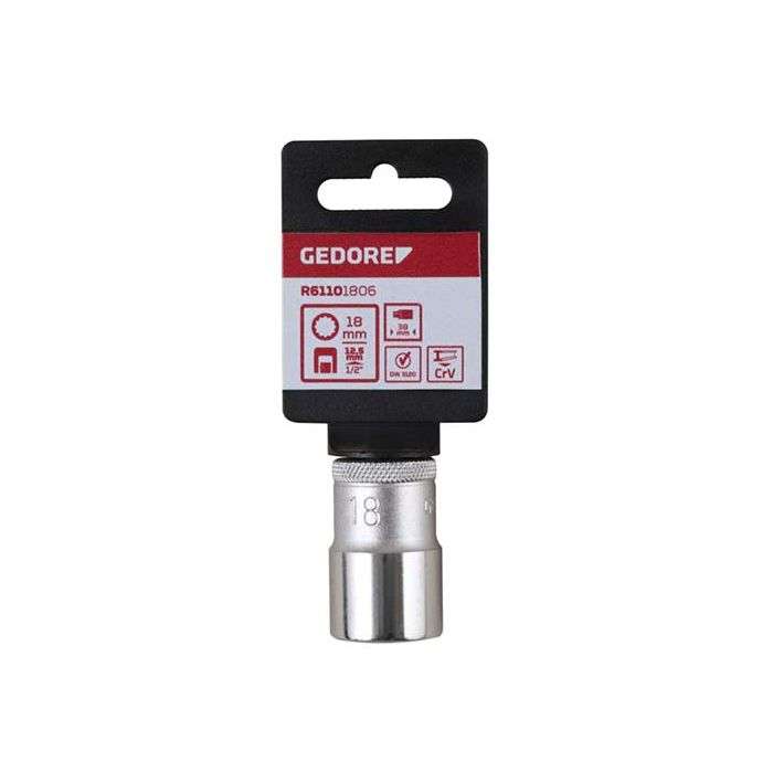 Gedore Red 1/2" Bi-Hex Socket 18 x 38mm