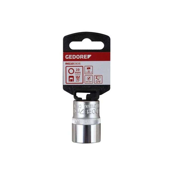 Gedore Red 1/2" Bi-Hex Socket 19 x 38mm