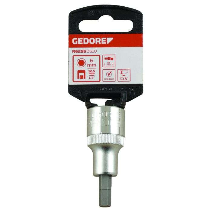 Gedore Red 1/2" Drive Screwdriver Socket 6mm