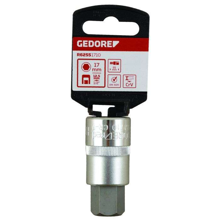 Gedore Red 1/2" Drive Screwdriver Socket 17mm