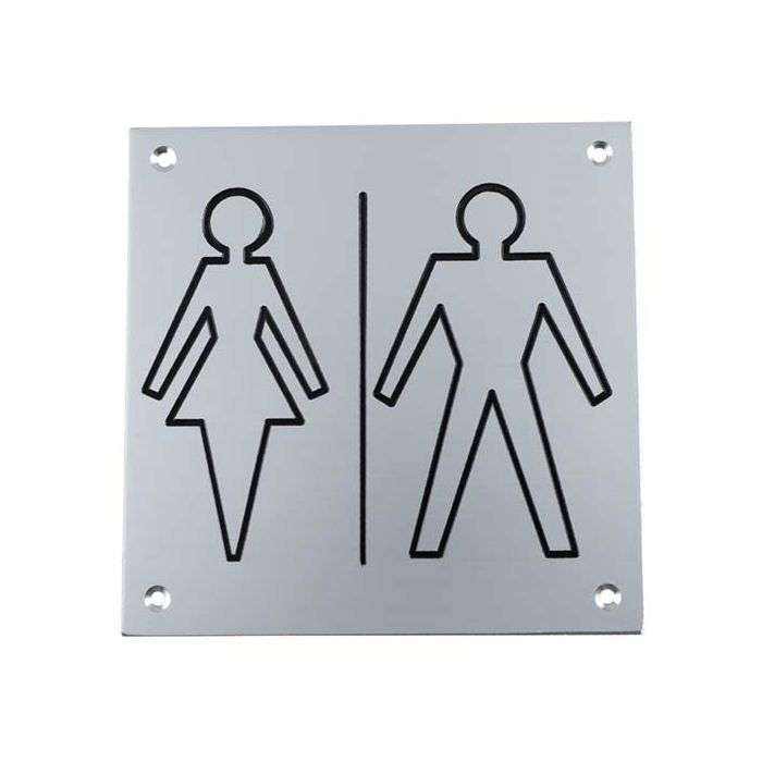 DCLSA Aluminium Plate Male/ Female Sign 150 x 150 x 2mm