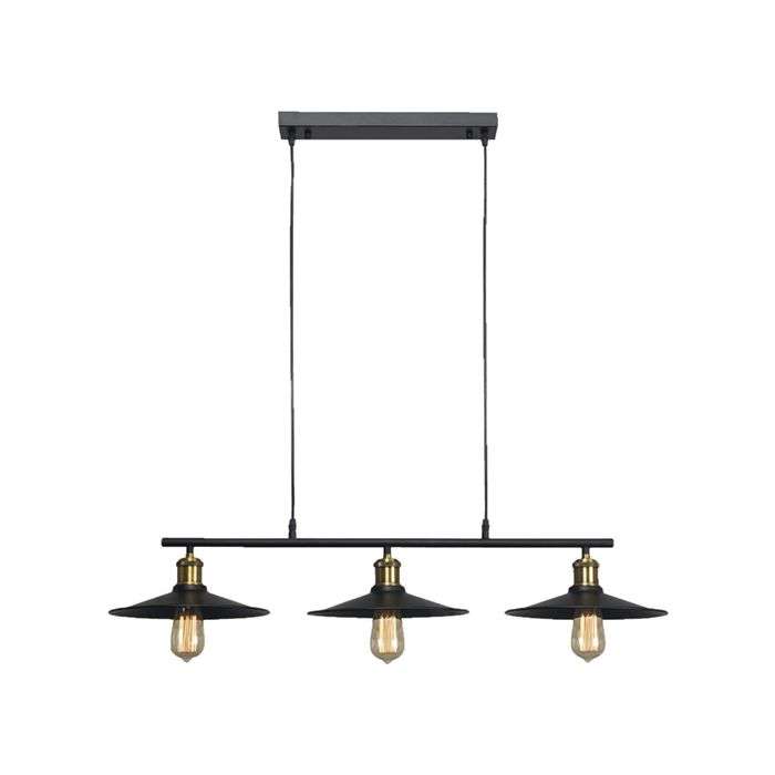 Bright Star Black Metal Chandelier
