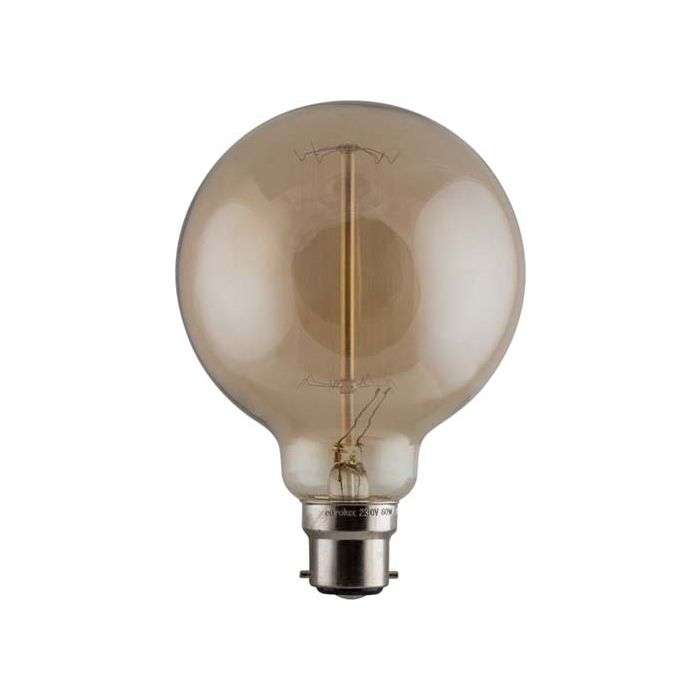 Eurolux 60W Amber B22 Carbon Filament Mini Maxi Lamp