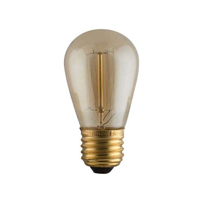 Eurolux 40W Amber E27 Carbon Filament Mini Pear Lamp