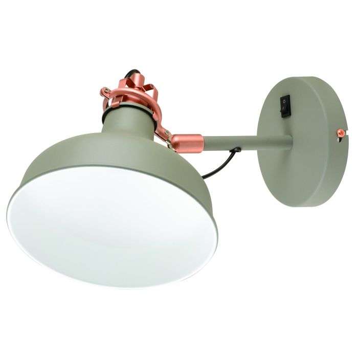 Radiant Grey Metal Wall Light