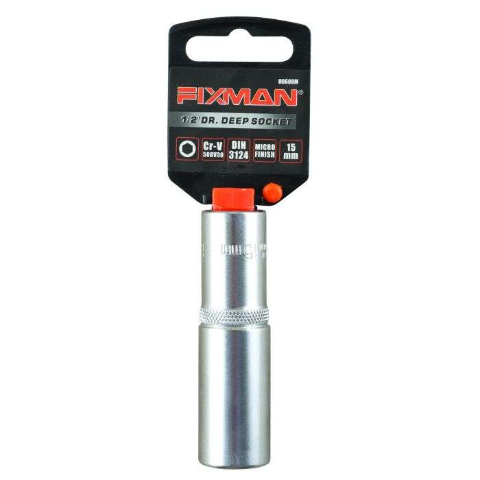 Fixman 1/2" Drive Dr. Deep Socket 15mm