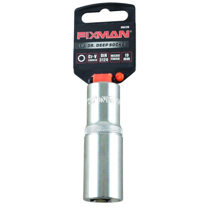 Fixman 1/2" Drive Dr. Deep Socket 19mm