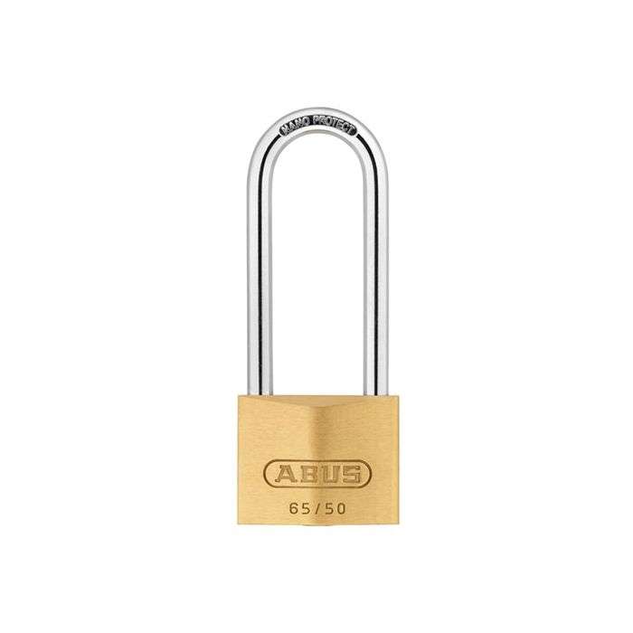 Abus 65 Series Brass Long Shackle Padlock 63mm