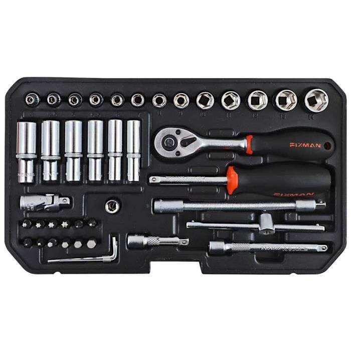 Fixman 42 Piece 1/4" Drive Socket Set