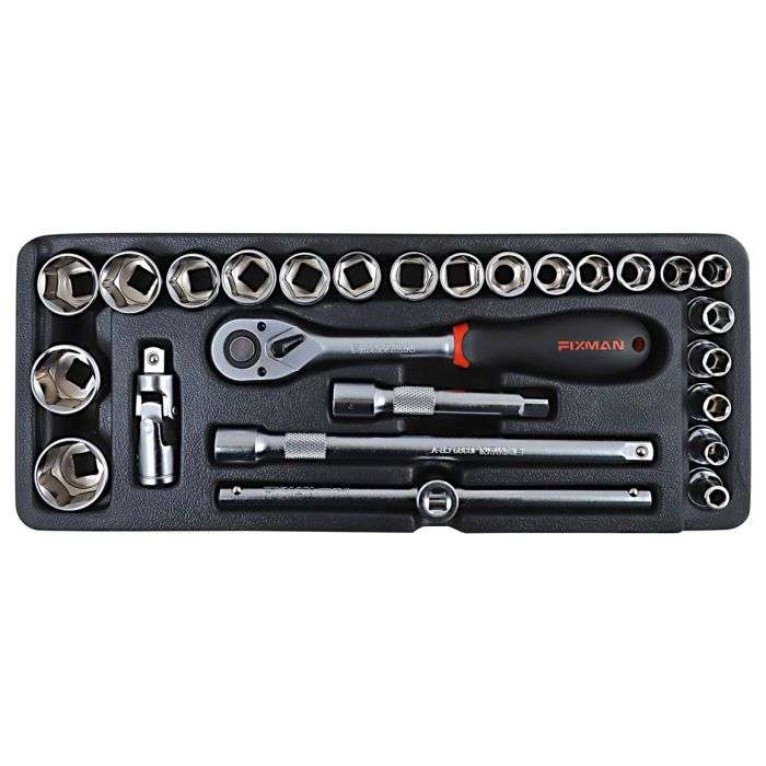Fixman 26 Piece 1/2" Drive Socket Set
