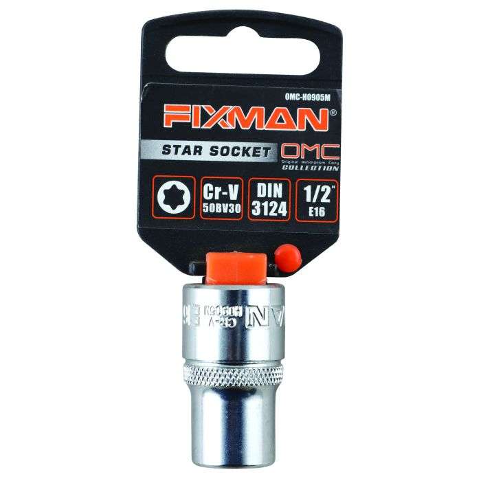 Fixman 1/2" Drive 6 Point E-Socket E16