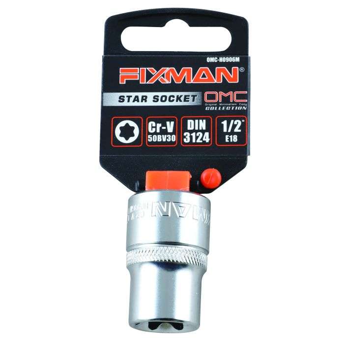 Fixman 1/2" Drive 6 Point E-Socket E18