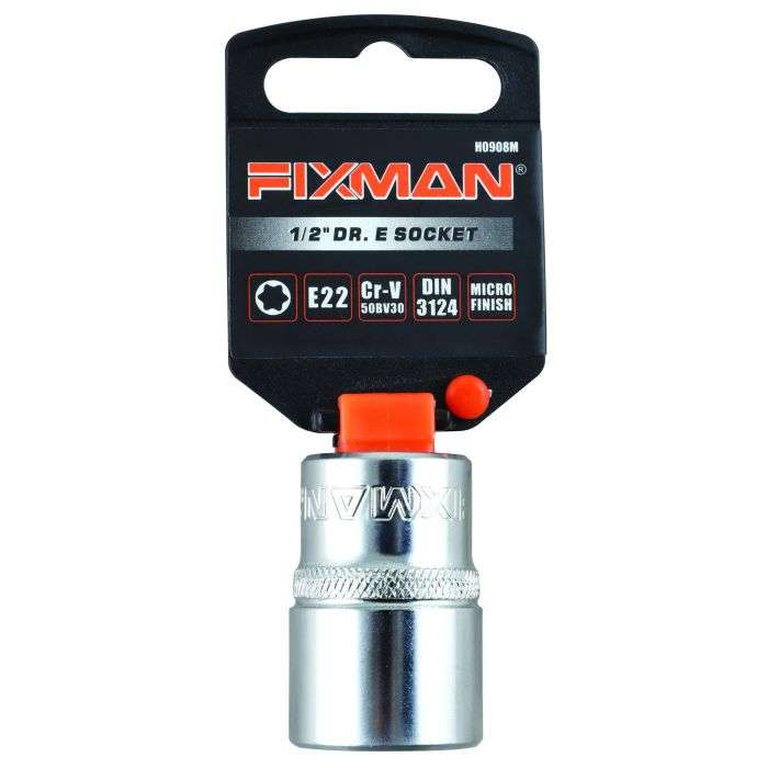 Fixman 1/2" Drive 6 Point E-Socket E22