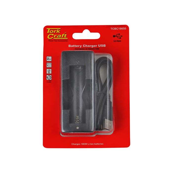Tork Craft Lithium-Ion USB Battery Charger 0.8Ah