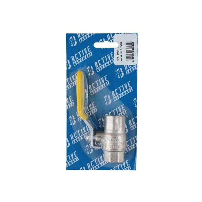 Active Hardware 1/2" Gas Shut-off Valve