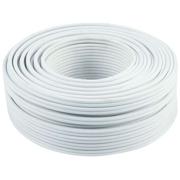 White Flat Twin & Earth 2.5mm x 50m
