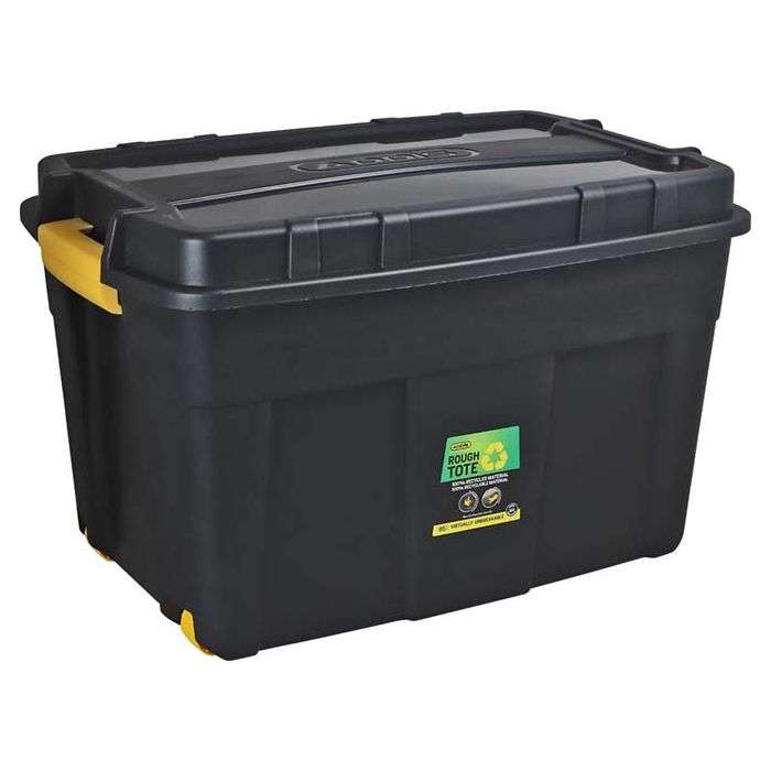 Addis Black Roughtote Storage Box 85L