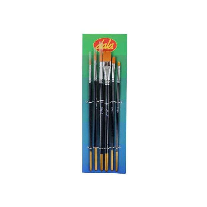 Dala 6 Piece Combo Artist Brush Set No. 4/4/8/8/14/16