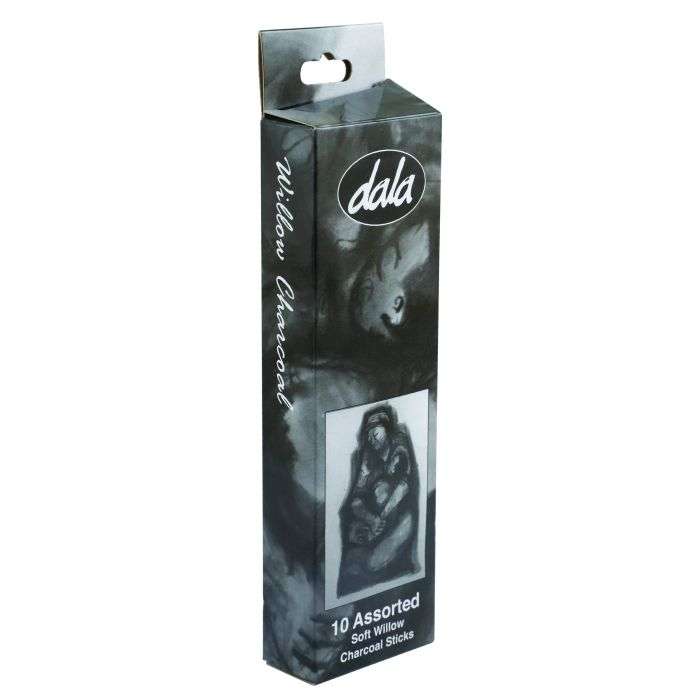 Dala 10 Assorted Sorf Willow Charcoal Sticks -