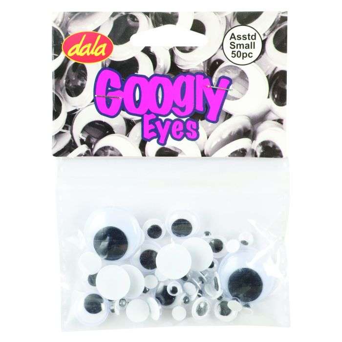 Dala 50 Piece Small Assorted Googly Eyes