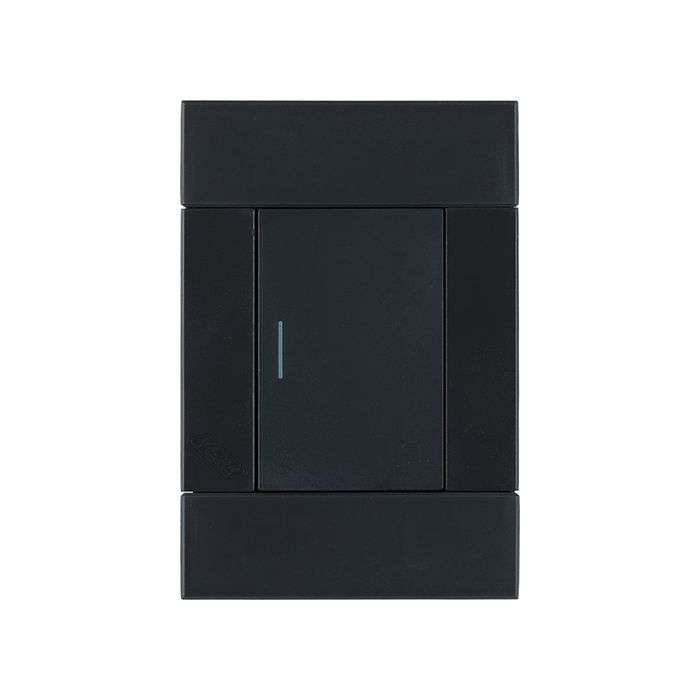 Veti 2 Charcoal 1-Lever 2-Way Light Switch 2x4