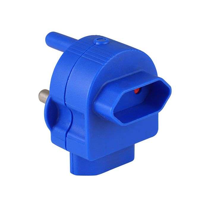 Electricmate Blue 2-Way Multiplug Adaptor